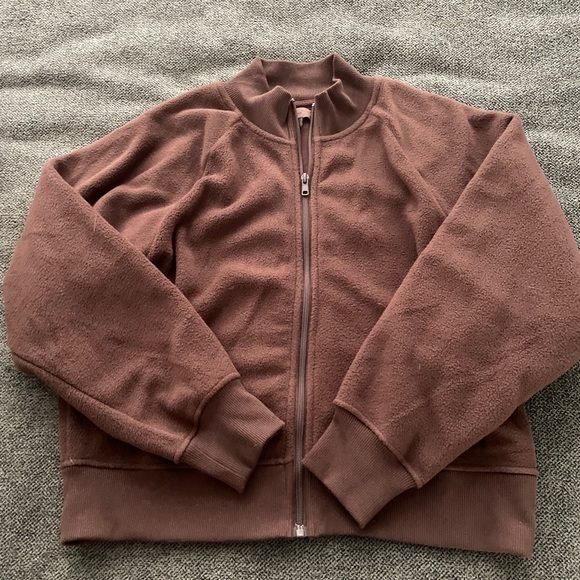 SKIMS Jackets & Blazers - Skims Brown XL Fleece Jacket